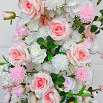 aliflowers pink series wedding flower arrangement event horn arch decoration