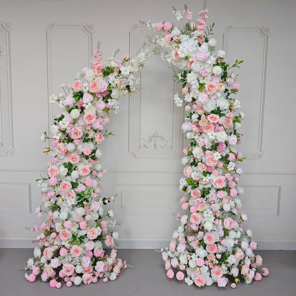 aliflowers pink series wedding flower arrangement event horn arch decoration