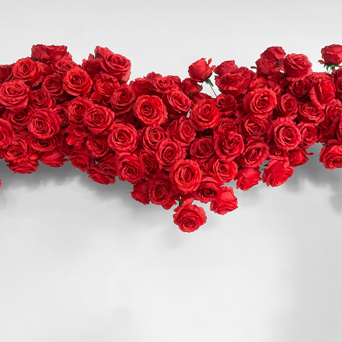 Aliflowers Luxurious Red Rose Floral Heart-Shaped Arch Proposal Backdrop ALFAH018