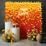 Aliflowers 5D Gradient Rose Orange to Red Sunset Flower Walls ALFWL121 - Ali Flowers