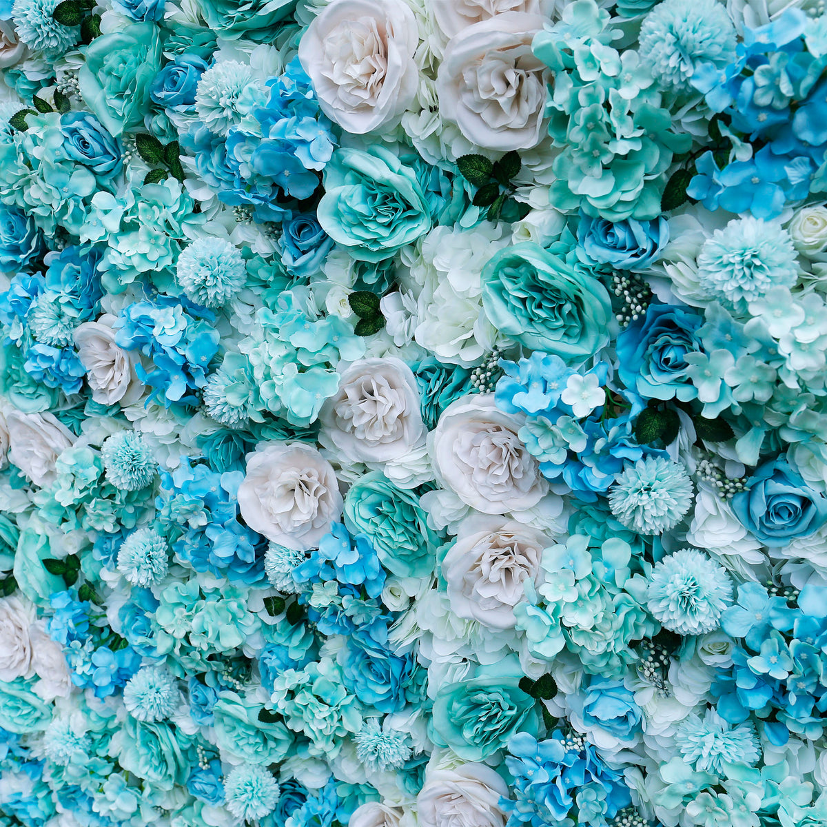 Aliflowers 3D Aqua Hydrangea with Rose for Wedding Reception Event Party ALFWL100