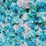 Aliflowers 3D Aqua Hydrangea with Rose for Wedding Reception Event Party ALFWL100