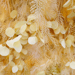 Aliflowers Artificial Handmade Dried Yellow Pampas Grass Wall for Event Party Wedding Backdrop Decor Prop ALFWL134