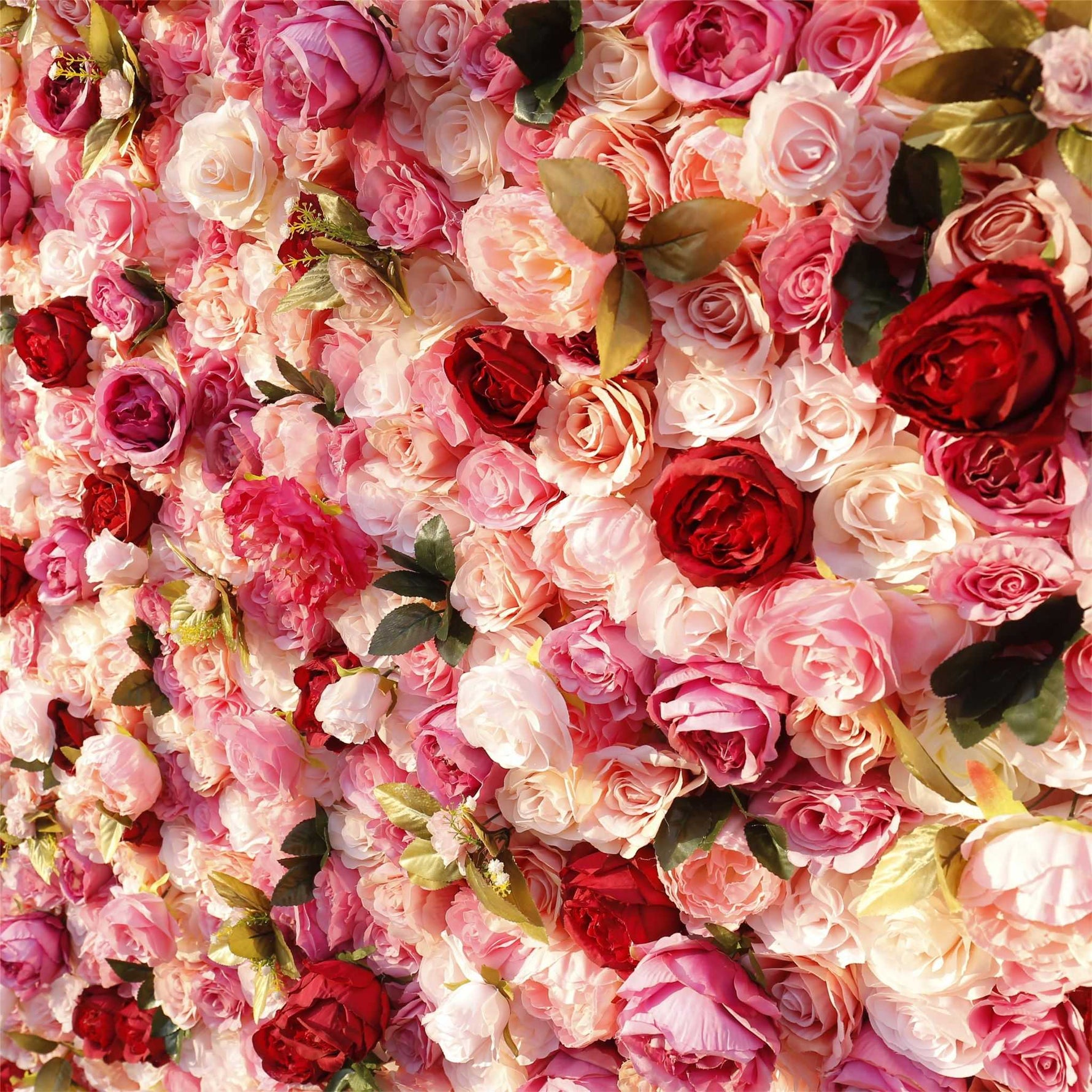 Aliflowers 3D Artificial Blush Rose Mall Window Display Prop Flower Wall for Wedding ALFWL075 - Ali Flowers