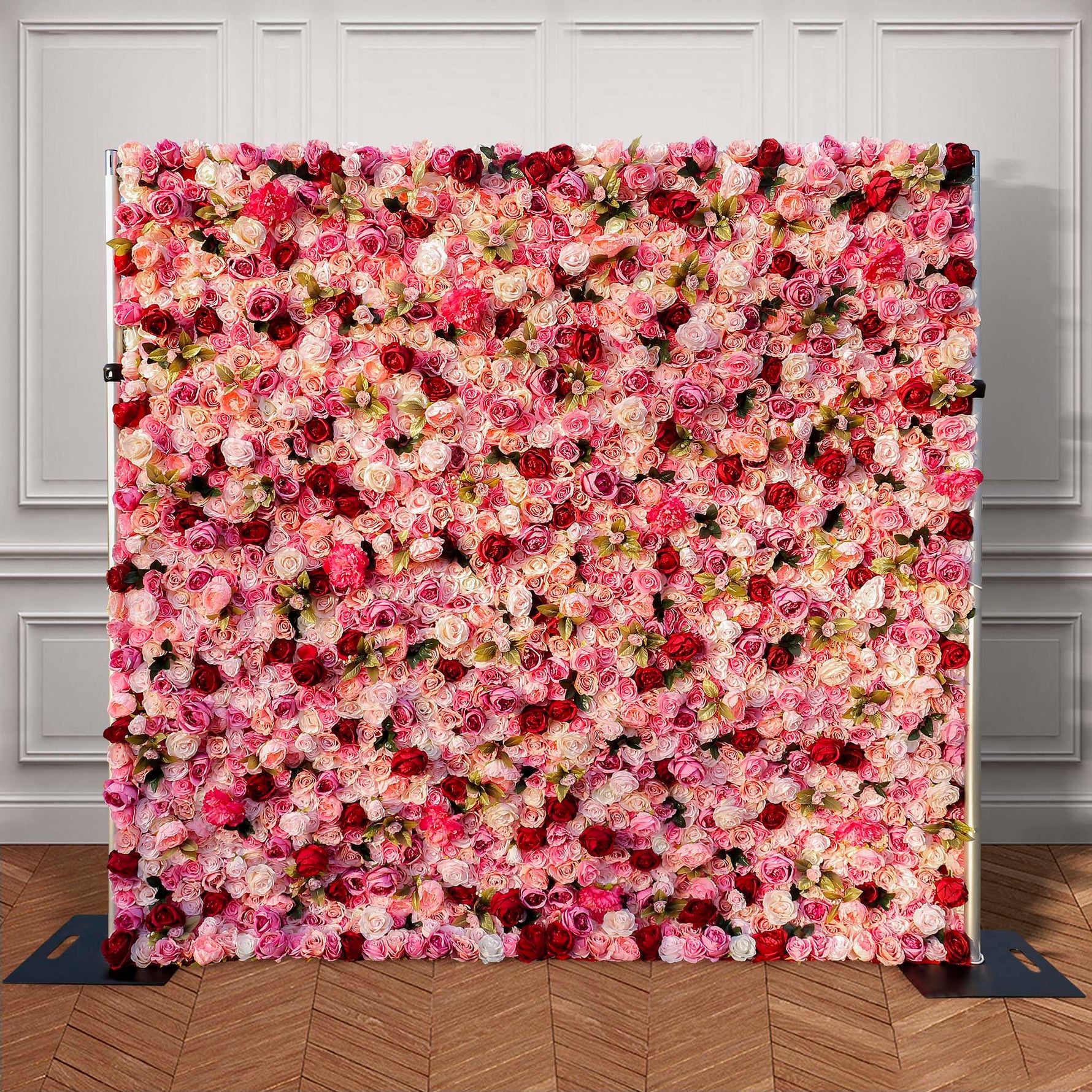 Aliflowers 3D Artificial Blush Rose Mall Window Display Prop Flower Wall for Wedding ALFWL075 - Ali Flowers