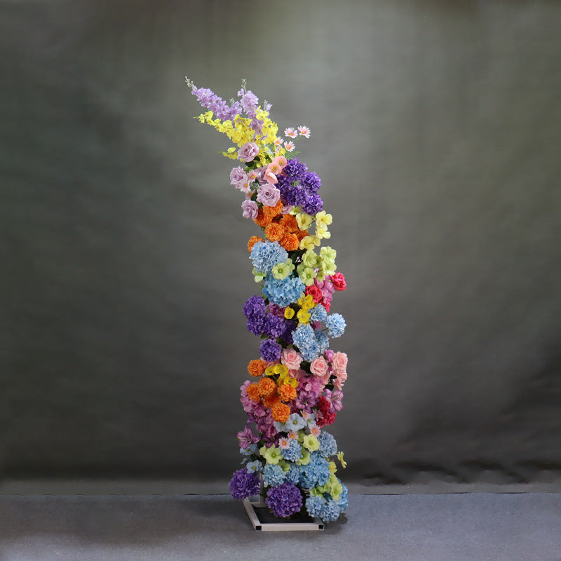 Aliflowers Candy Flowers Artificial Flower Horn Arch Backdrop ALFAC020 - Ali Flowers