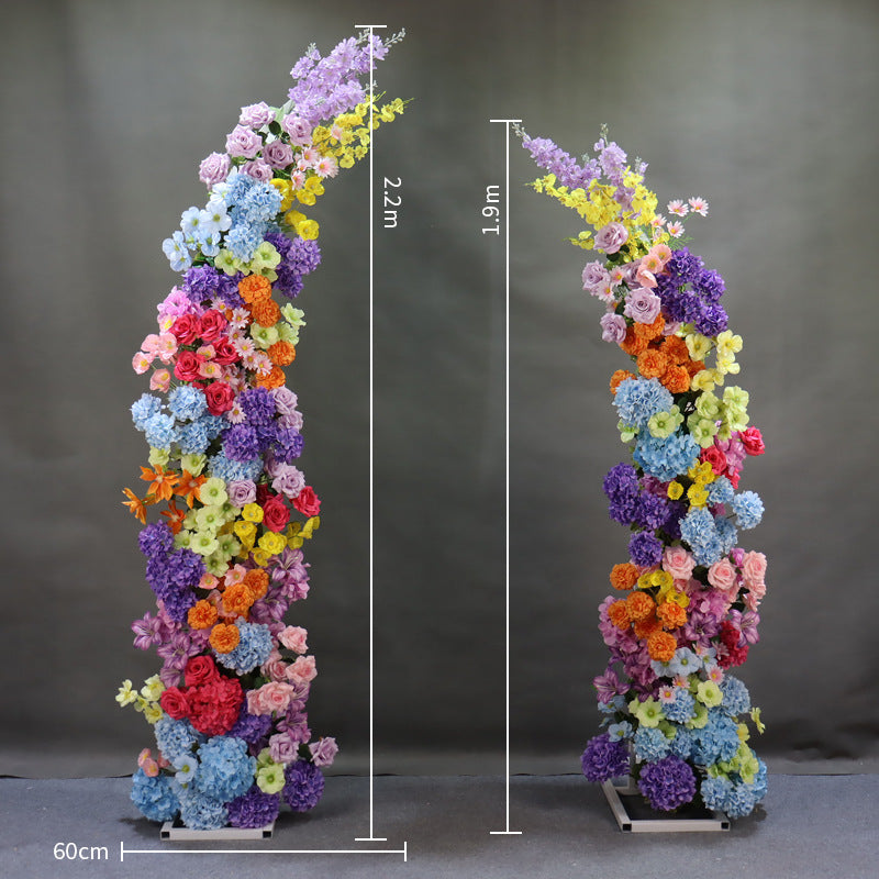 Aliflowers Candy Flowers Artificial Flower Horn Arch Backdrop ALFAC020 - Ali Flowers