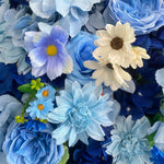 Ali Flowers 5D Artificial Silk Cerulean Sky Rose Flower Wall For Wedding Decoration ALFWL016 - Ali Flowers