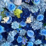 Ali Flowers 5D Artificial Silk Cerulean Sky Rose Flower Wall For Wedding Decoration ALFWL016 - Ali Flowers