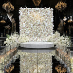 White Rose Flower Wall