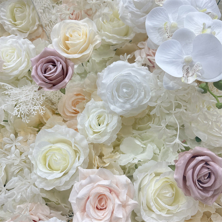 White Rose Flower Wall