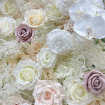White Rose Flower Wall