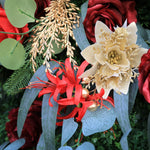 Aliflowers Christmas Handmade Customized Gold Bell Style Artificial Flower Wall Backdrop without stand MCFL23004 - Ali Flowers