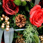 Aliflowers Christmas Handmade Customized Gold Bell Style Artificial Flower Wall Backdrop without stand MCFL23004 - Ali Flowers