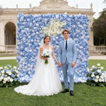 Ali Floweers 5D Cinderella Blue Rose Flower Wall for Wedding Event Decoration ALFWL017 - Ali Flowers