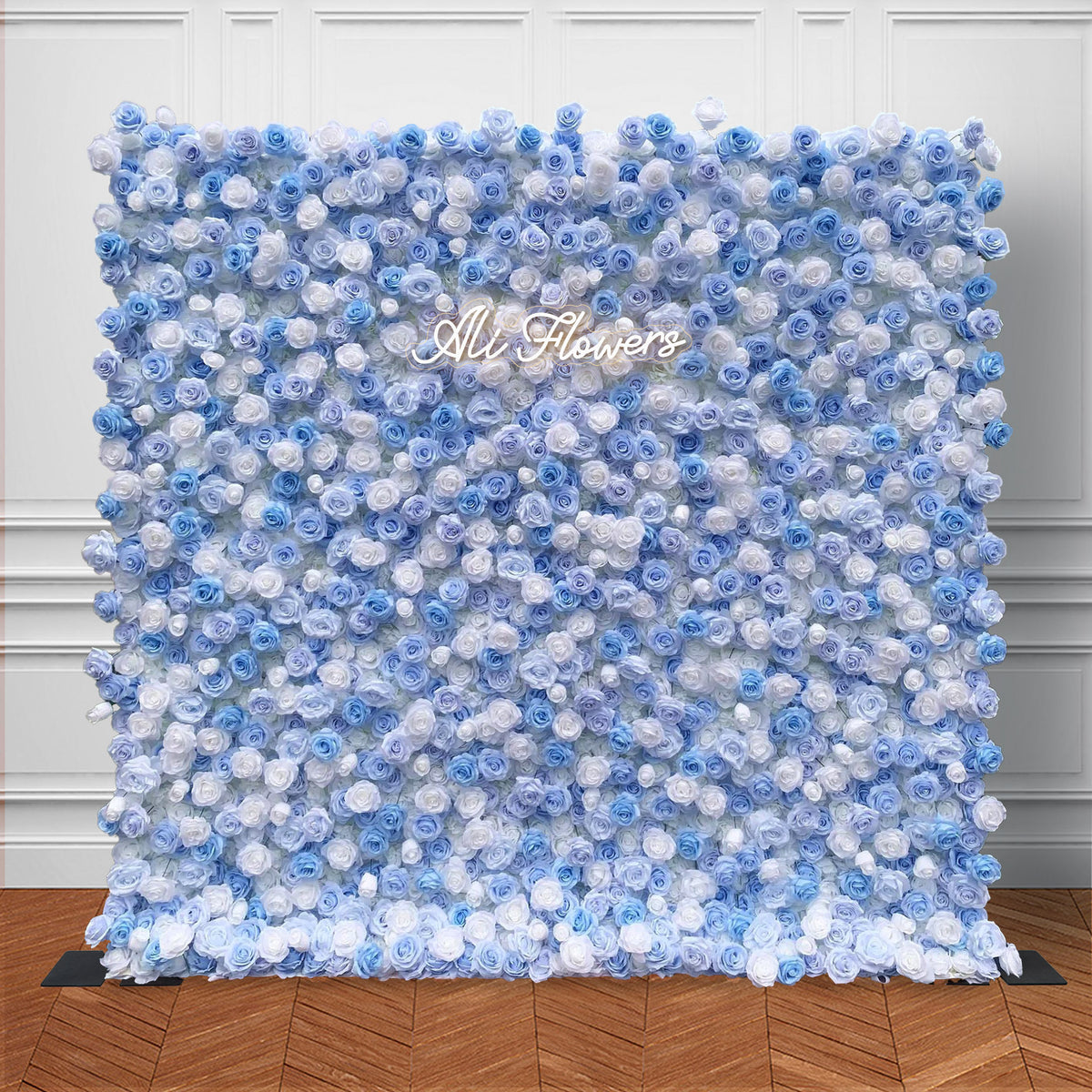 Ali Floweers 5D Cinderella Blue Rose Flower Wall for Wedding Event Decoration ALFWL017 - Ali Flowers