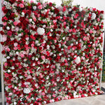 Aliflowers 5D Red Pink Hydrangea Baby Breath Roll Up Cloth Artificial Flowers for Flower Wall Plant Wall ALFWL072 - Ali Flowers