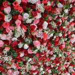 Aliflowers 5D Red Pink Hydrangea Baby Breath Roll Up Cloth Artificial Flowers for Flower Wall Plant Wall ALFWL072 - Ali Flowers