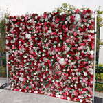 Aliflowers 5D Red Pink Hydrangea Baby Breath Roll Up Cloth Artificial Flowers for Flower Wall Plant Wall ALFWL072 - Ali Flowers