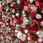 Aliflowers 5D Red Pink Hydrangea Baby Breath Roll Up Cloth Artificial Flowers for Flower Wall Plant Wall ALFWL072 - Ali Flowers