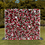 Aliflowers 5D Red Pink Hydrangea Baby Breath Roll Up Cloth Artificial Flowers for Flower Wall Plant Wall ALFWL072 - Ali Flowers