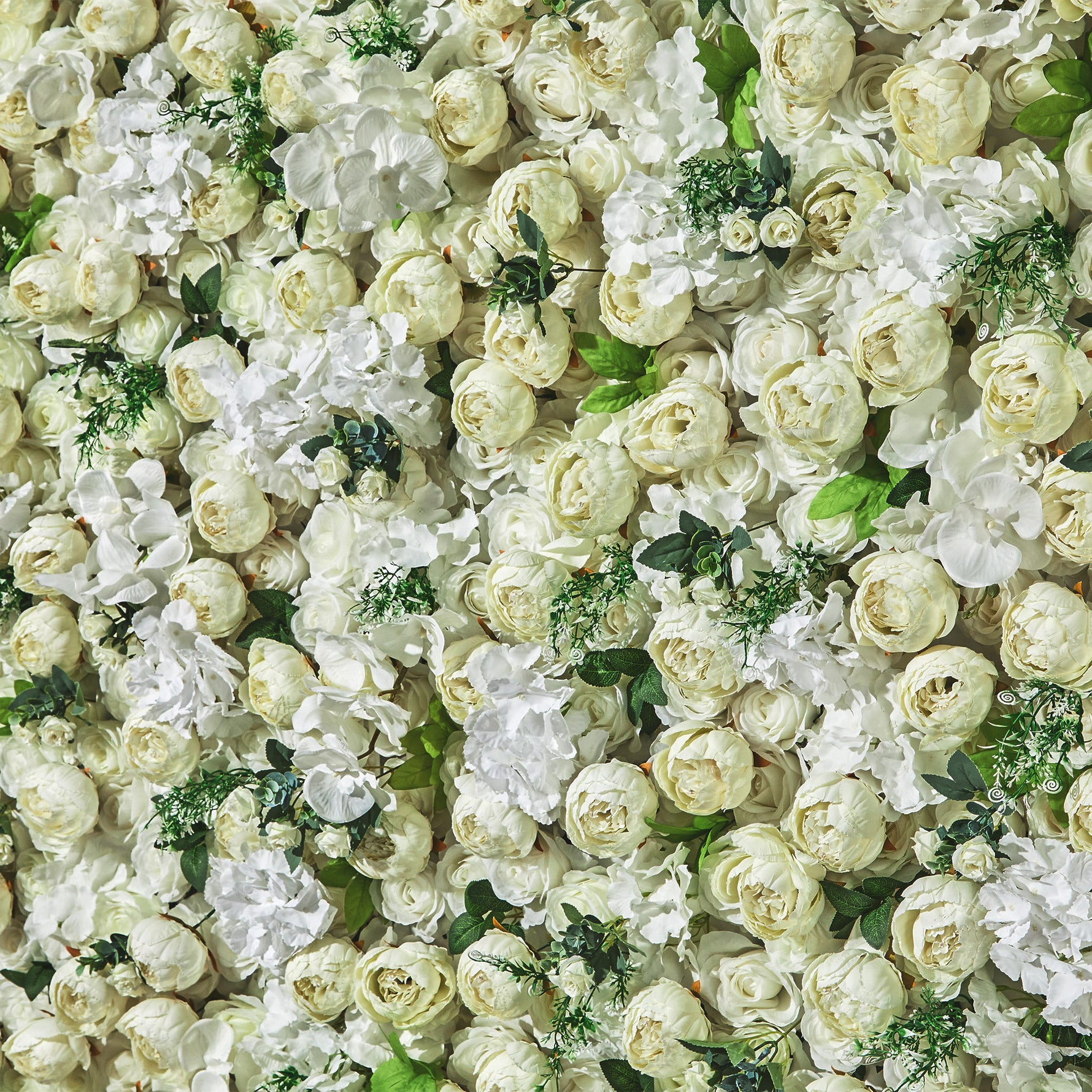 Luxurious Cream Peony Flower Wall Warm Romantic Backdrop for Elegant Wedding ALFWL148 - Ali Flowers