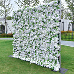 Aliflowers Cream Rose with Green Leaves Artificial Flowers Wall Decoration ALFWL105 - Ali Flowers