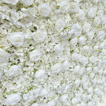 Aliflowers Cream Rose Roll Up Fabric Artificial Flower Wall for Sale ALFWL065 - Ali Flowers