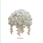 Ali Flowers Phalaenopsis Hydrangea Rose Ball Centerpieces for Wedding Table Decor ALFBL010 - Ali Flowers