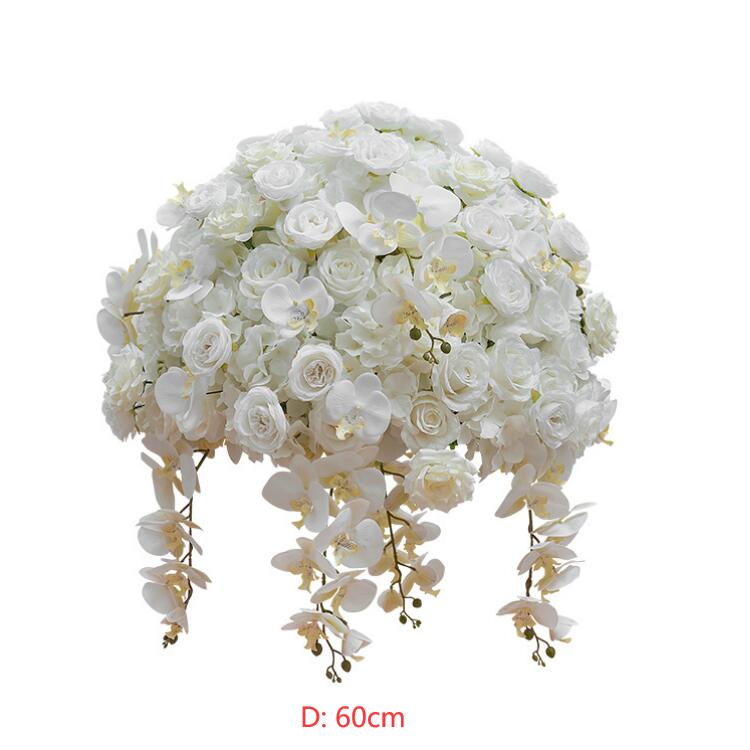 Ali Flowers Phalaenopsis Hydrangea Rose Ball Centerpieces for Wedding Table Decor ALFBL010 - Ali Flowers