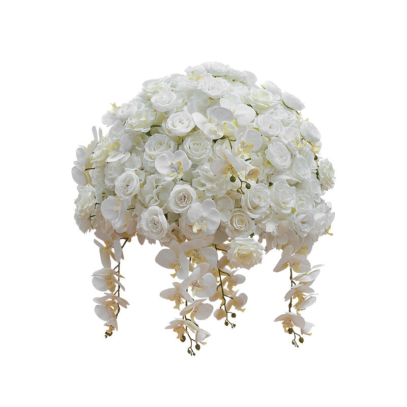 Ali Flowers Phalaenopsis Hydrangea Rose Ball Centerpieces for Wedding Table Decor ALFBL010 - Ali Flowers