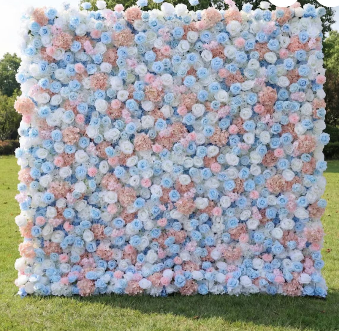 Aliflowers 3D Pink Flower Wall for a Wedding ALFWL051 - Ali Flowers