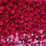 Aliflowers 3D Gradient Color Pink to Hot Pink Fabric Curtain Flower Backdrop Wall ALFWL110 - Ali Flowers