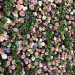 Aliflowers 3D Green Colorful Rose Roller Blind Party Wedding Backdrop Decoration ALFWL193