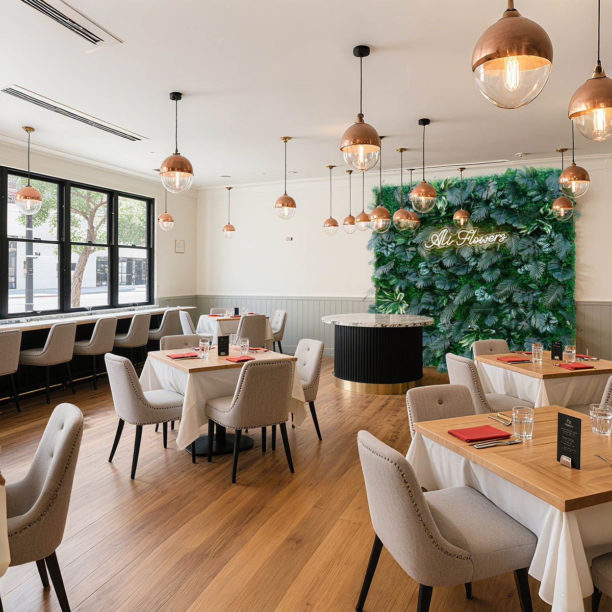 Greenery Artificial Grass Wall Roll-Up Green Backdrop for Party ALFWL145 - Ali Flowers