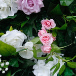 Aliflowers Diamond Rose with Greenery Flower for Wedding Backdrop ALFWL081 - Ali Flowers