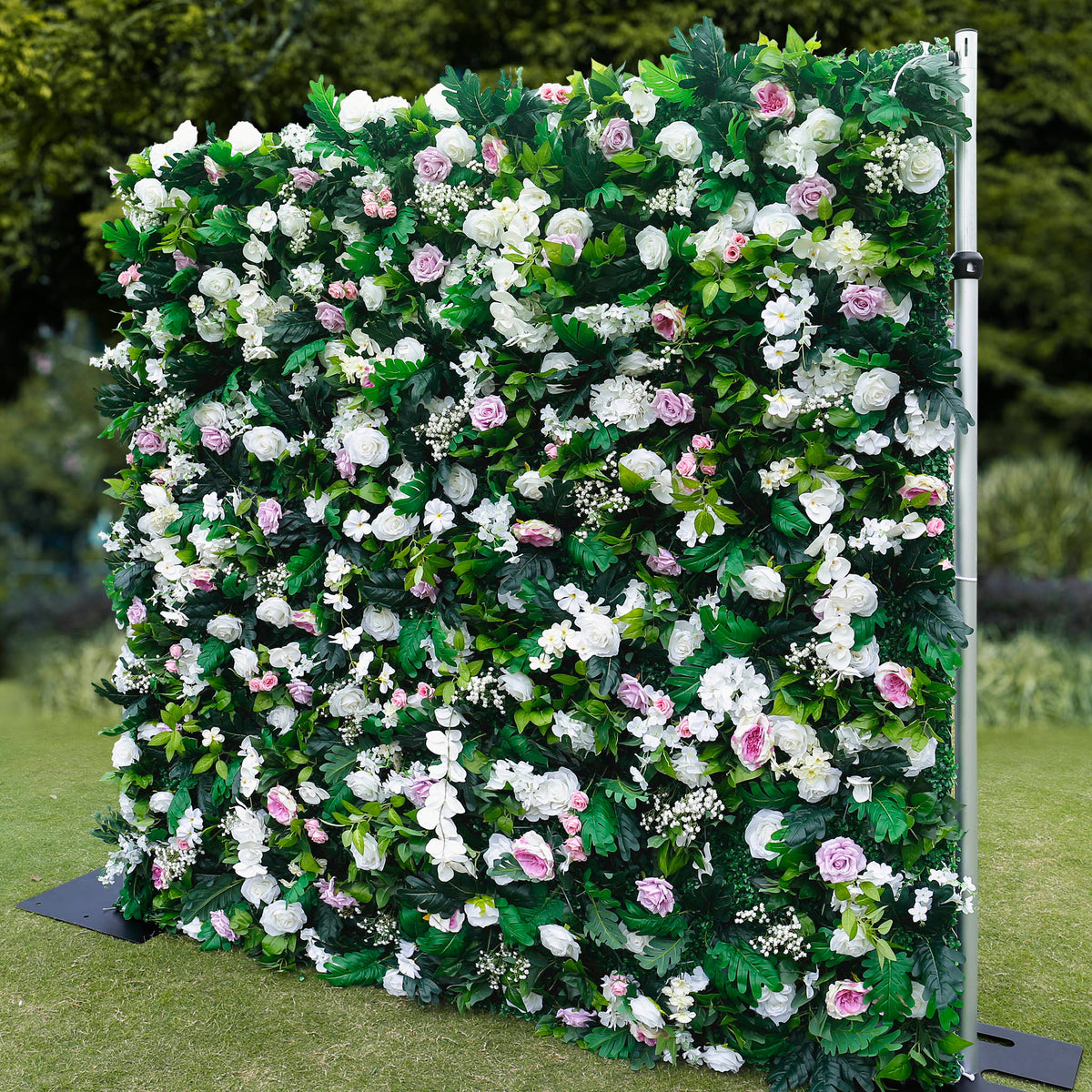 Aliflowers Diamond Rose with Greenery Flower for Wedding Backdrop ALFWL081 - Ali Flowers