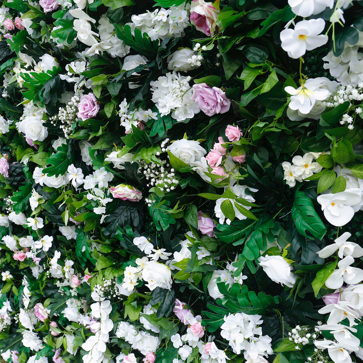 Aliflowers Diamond Rose with Greenery Flower for Wedding Backdrop ALFWL081 - Ali Flowers