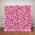 Aliflowers 3D Hot Pink Flowers for Wall Wedding Decorative ALFWL045 - Ali Flowers