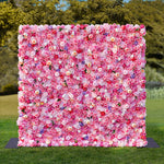 Aliflowers 3D Hot Pink Flowers for Wall Wedding Decorative ALFWL045 - Ali Flowers