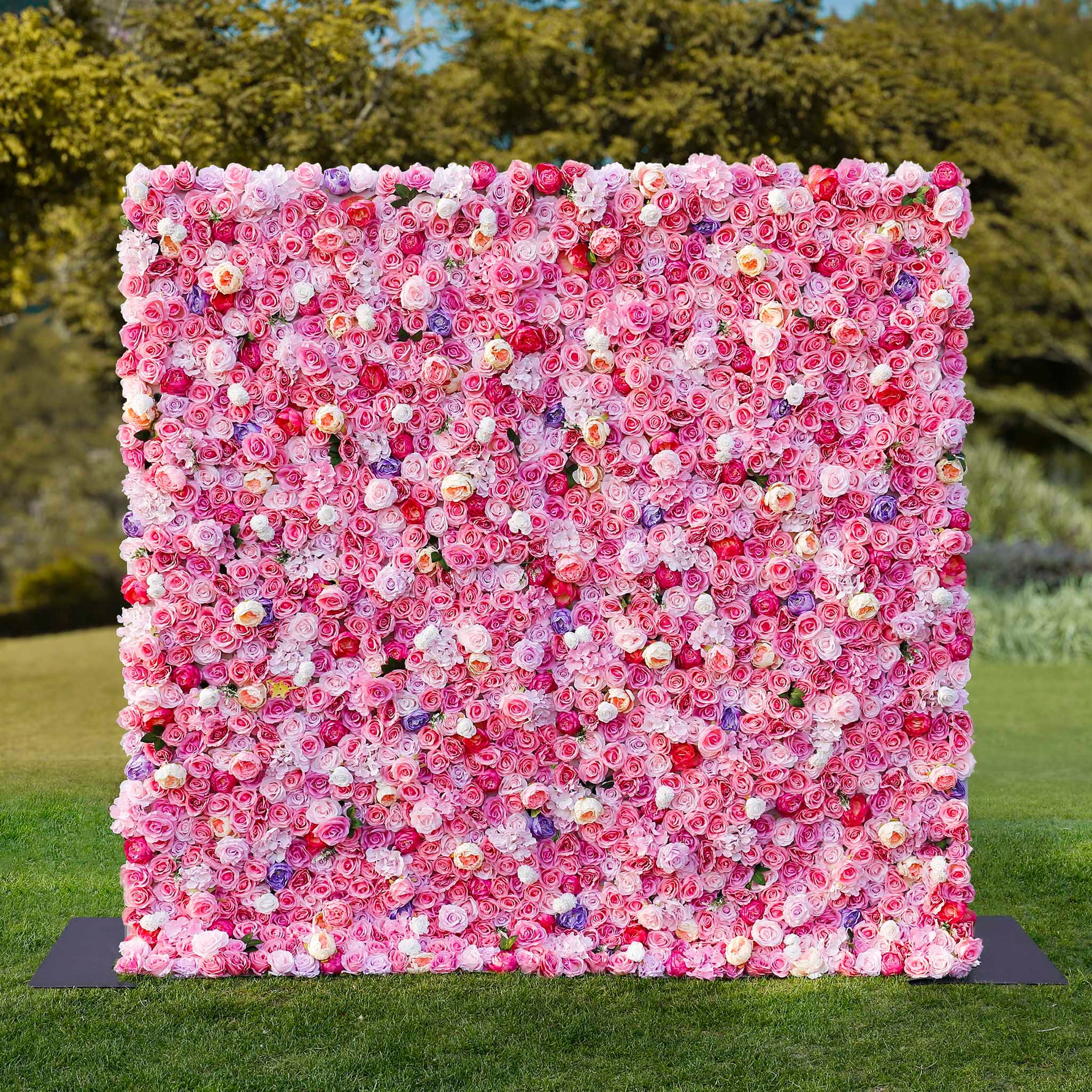 Aliflowers 3D Hot Pink Flowers for Wall Wedding Decorative ALFWL045 - Ali Flowers