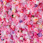 Aliflowers 3D Hot Pink Flowers for Wall Wedding Decorative ALFWL045 - Ali Flowers