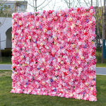 Aliflowers 3D Hot Pink Flowers for Wall Wedding Decorative ALFWL045 - Ali Flowers