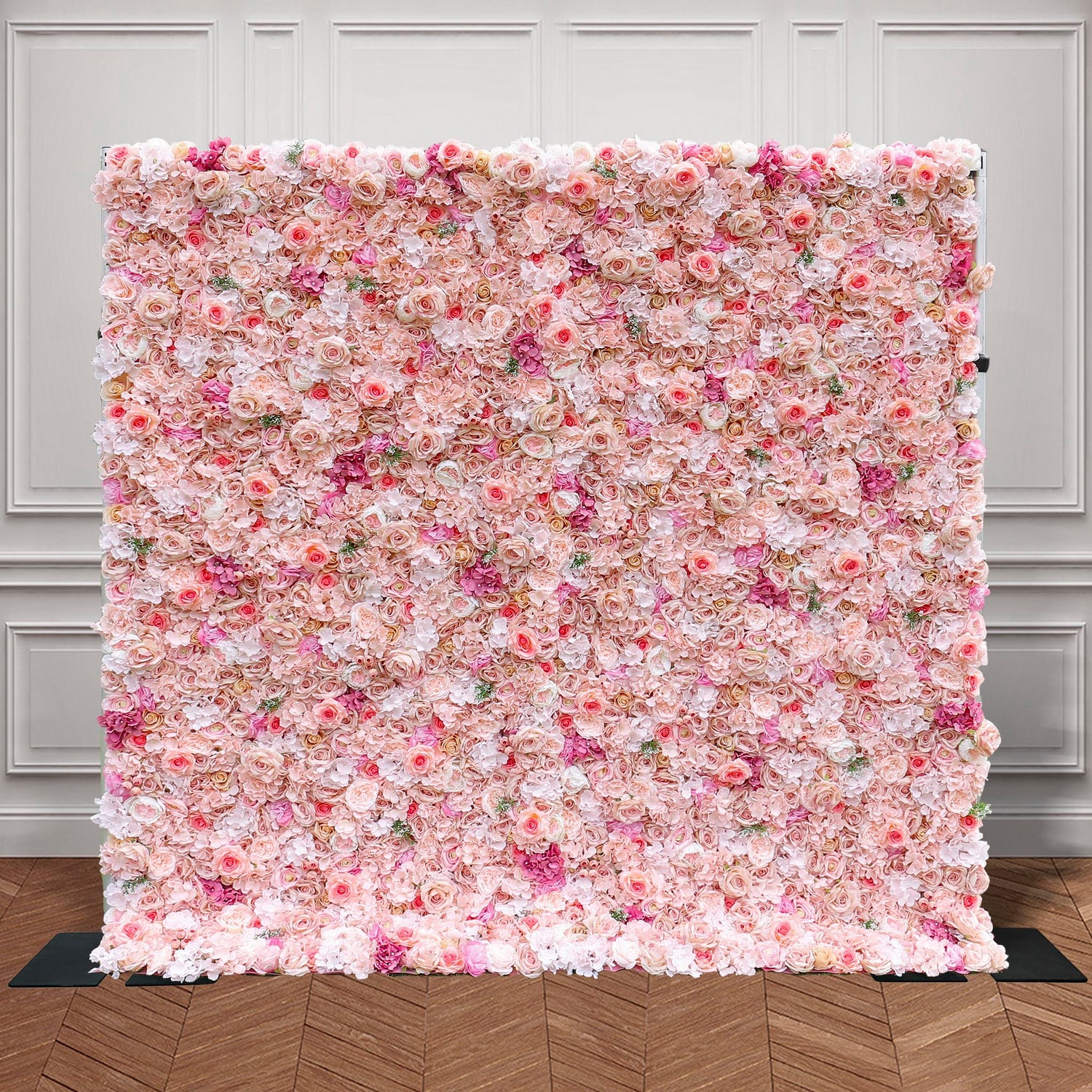 Aliflowers 2D Artificial Roll up Hydrangea Floral Wall Background ALFWL102 - Ali Flowers