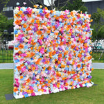 Aliflowers 5D Colorful Flowers Larkspur Artificial Flower Wall Swag ALFWL103 - Ali Flowers