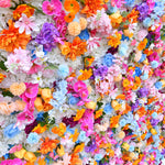 Aliflowers 5D Colorful Flowers Larkspur Artificial Flower Wall Swag ALFWL103 - Ali Flowers
