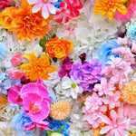 Aliflowers 5D Colorful Flowers Larkspur Artificial Flower Wall Swag ALFWL103 - Ali Flowers