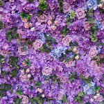 Aliflowers Lilac Hydrangea Wedding Roll up Fabric Perple Flower Wall ALFWL066 - Ali Flowers