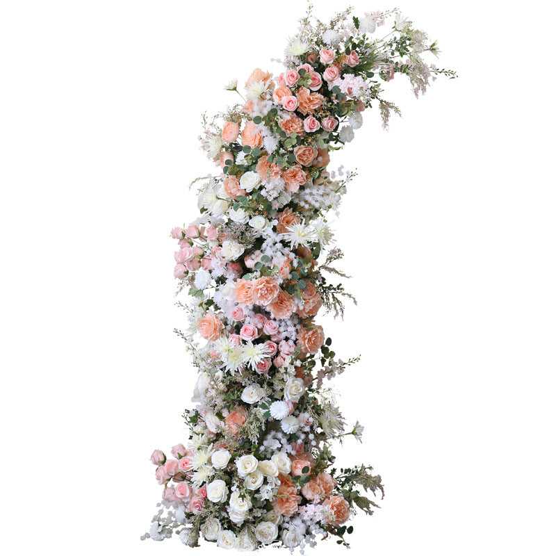 Aliflowers Blush Series Christmas Cactus Horn Arch Backdrop ALFAC014 - Ali Flowers