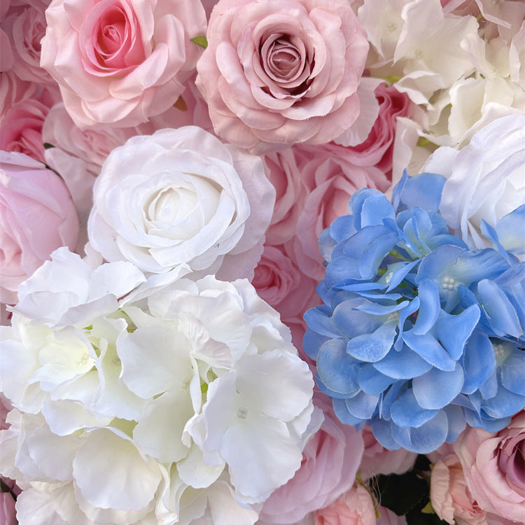  5D Pink Rose Hydrangea Wall